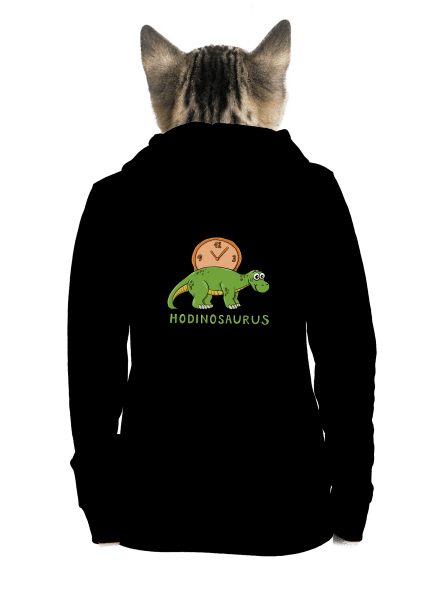 Hodinosaurus dámska mikina na zips Black