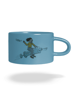 Oslobodenie hrnček makronka Blue Macaron