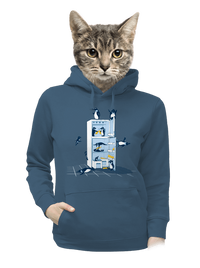 dámska mikina klokanka