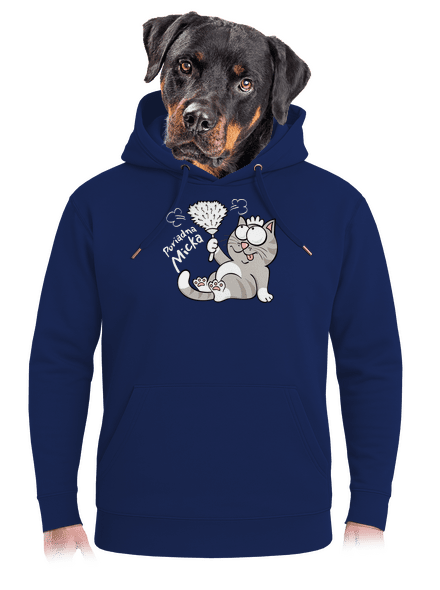 Macko a Micka unisex mikina premium Navy