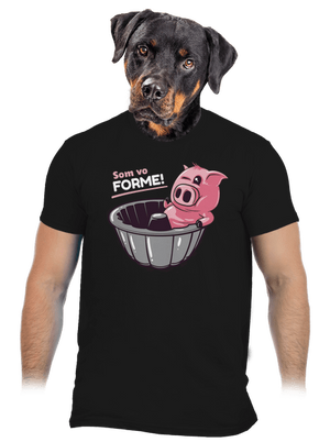 Vo forme pánske tričko Black