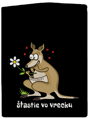 Šťastie vo vrecku dámska mikina na zips Black