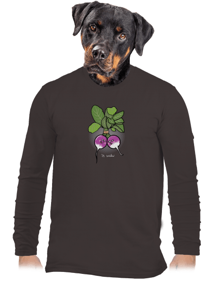 Reďkovky vo zväzku pánske dlhý rukáv Bear Brown