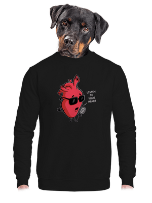 unisex mikina bez kapucne