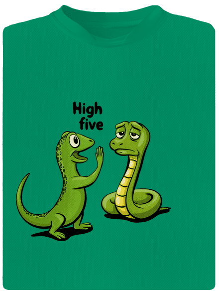 High Five detské športové tričko Kelly Green Mal