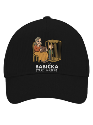 Babička stráži najlepšie šiltovka baseballka Black