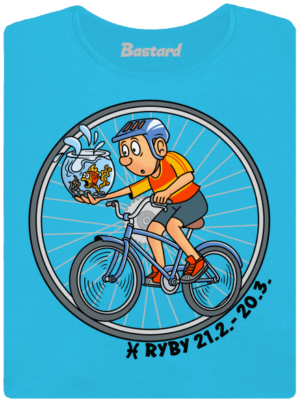 Cyklistický horoskop: Ryby dámske tričko Blue Atol