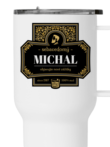 Alkoholová etiketa termohrnček White