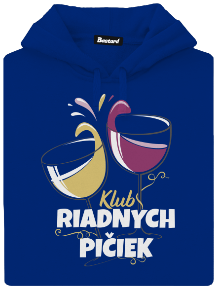 Klub riadnych pičiek dámska mikina klokanka Royal Blue Mal