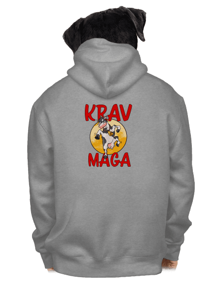Krav Maga pánska mikina na zips Light Melange