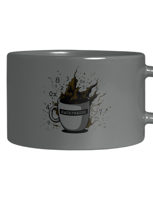 Hackpresso  hrnček makronka Grey Macaron