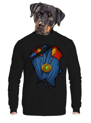 Doctor Inside unisex mikina bez kapucne Black