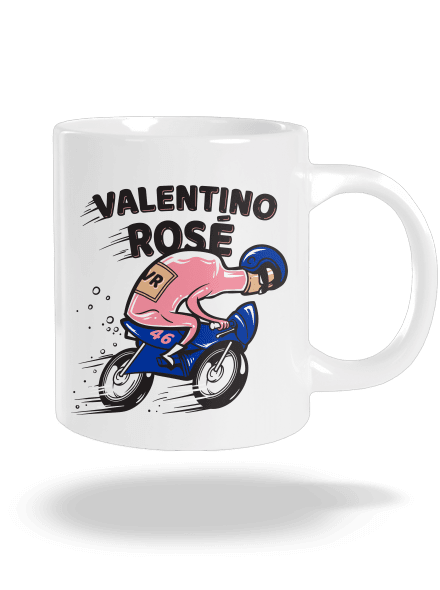 Valentino Rosé veľký hrnček White