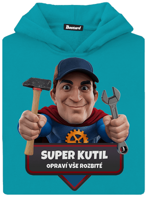 Super otec detská mikina klokanka Hawaiian Blue