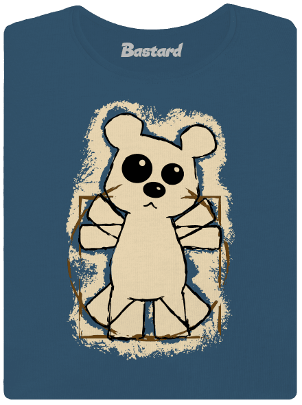 Da Vinci Teddy dámske tričko prémium Petrol Blue