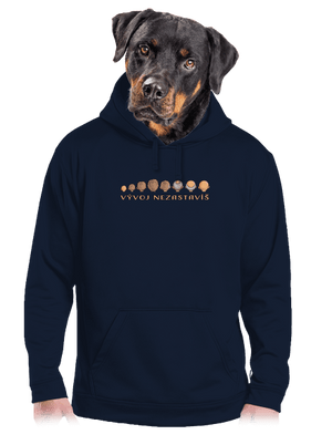 Vývoj nezastavíš pánska mikina klokanka Navy