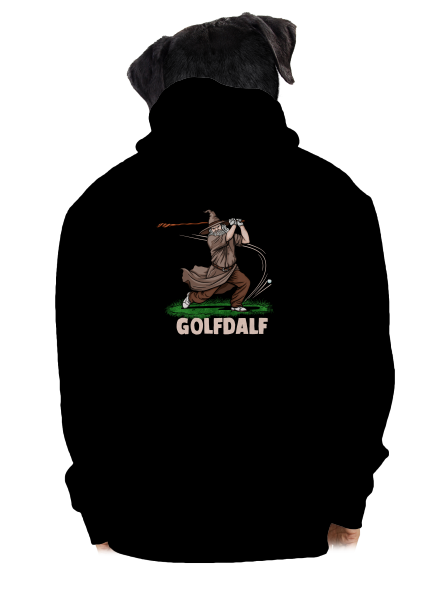 Golfdalf pánska mikina na zips Black