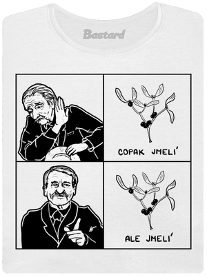 Cimrman: Copak jmelí dámske tričko prémium White