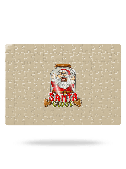 Santa Close puzzle White
