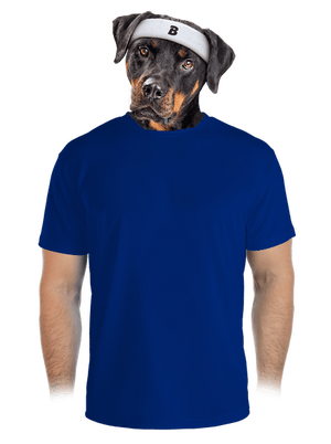 Bez potlače pánske športové tričko Royal Blue Mal