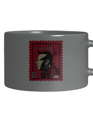 Známka punku hrnček makronka Grey Macaron