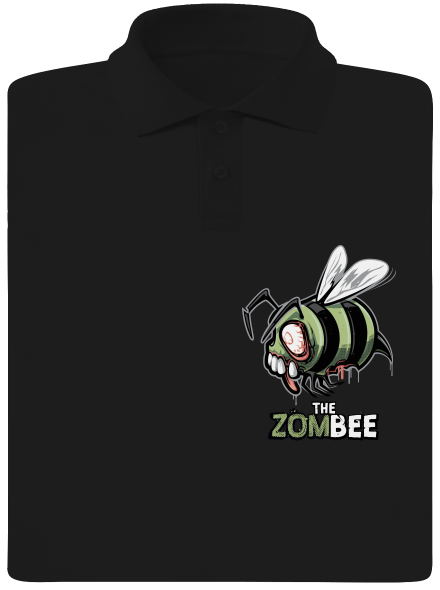 ZomBee pánska polokošeľa Black