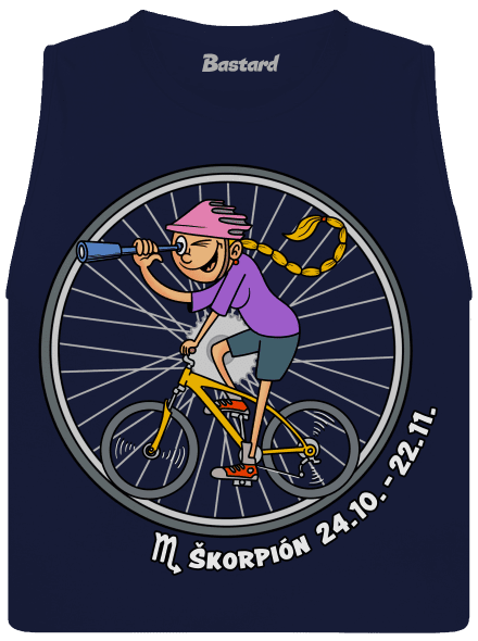 Cyklistický horoskop: Škorpión dámske tielko voľné Navy