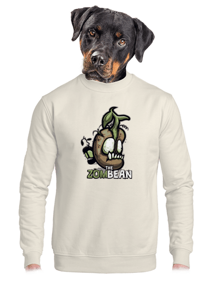 Zombean unisex mikina bez kapucne Off White