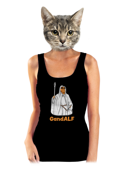 GandALF dámske tielko klasické Black