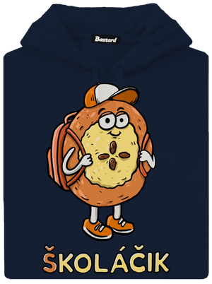 Školáčik pánska mikina klokanka Navy