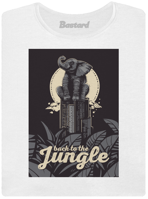 Back to the jungle dámske tričko s lemom White