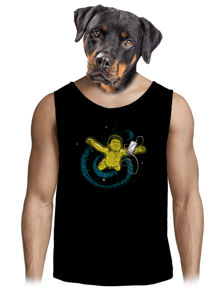 Vesmírna Nirvana pánske tielko Black