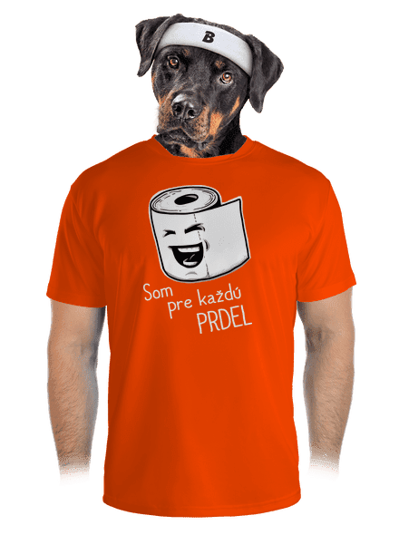Prdel pánske športové tričko Neon Orange