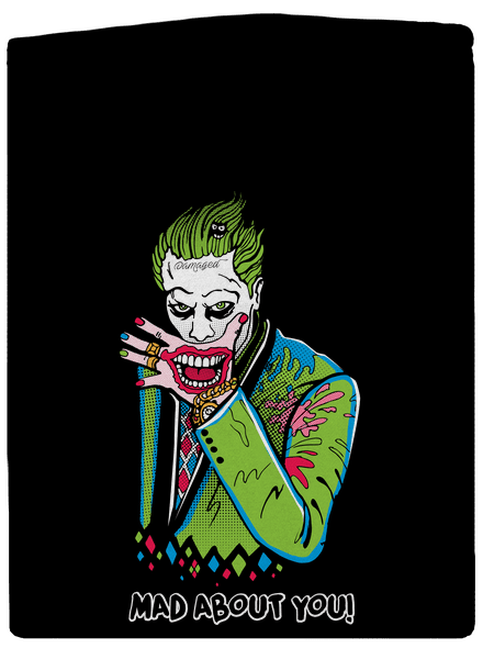 Joker a Harley pánska mikina na zips Black