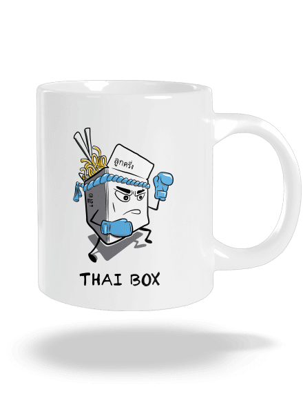 Thai box veľký hrnček White