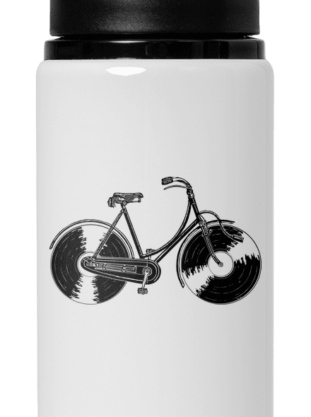 Gramofónový bicykel flaša na vodu White