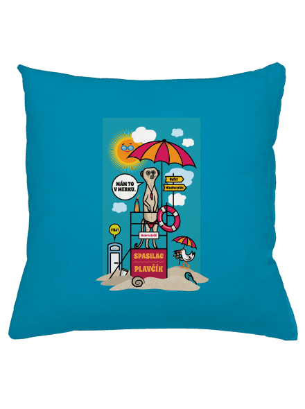 Plavčík vankúš Blue Turquoise