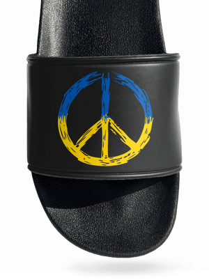 Ukrajina - Peace šľapky Black