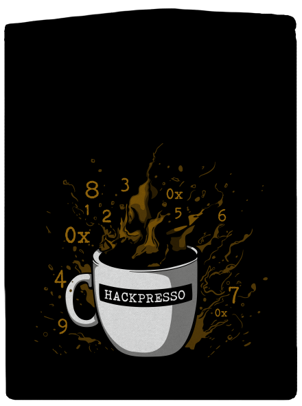 Hackpresso  pánska mikina na zips Black