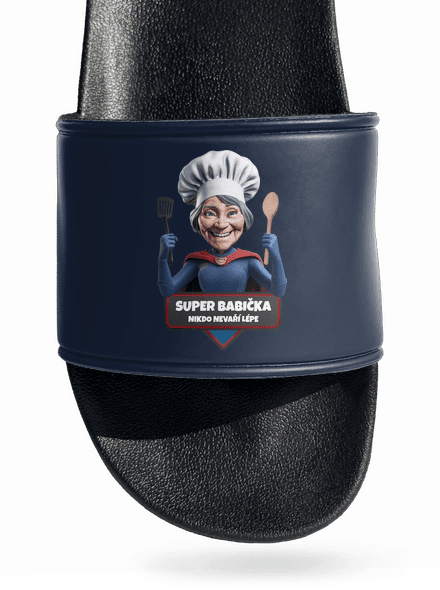 Super babička šľapky Navy