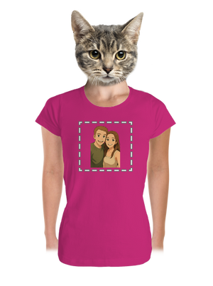 Ghibli efekt z vlastnej fotky dámske tričko prémium Magenta