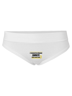 Zadný vchod dámske nohavičky White
