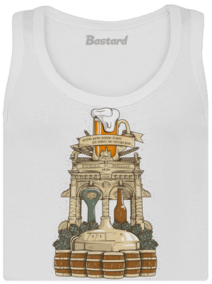 Pivný oltár dámske tielko klasické White