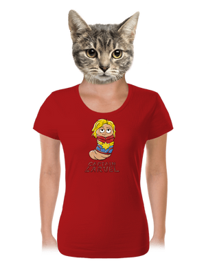 Captain Larvel dámske tričko Red Mal