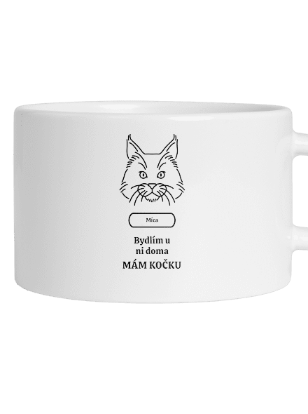 Nemôžem, mám mačku hrnček makronka White