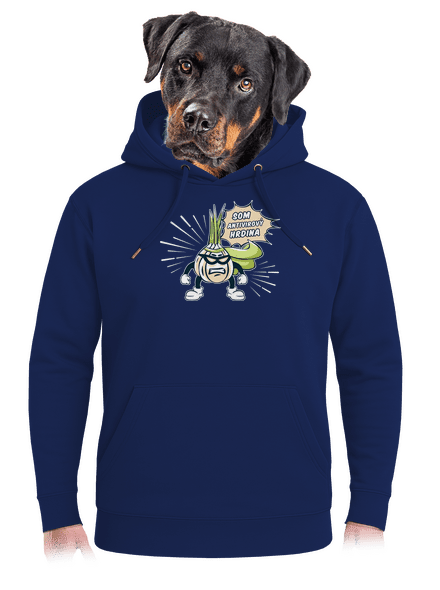 Antivirový hrdina unisex mikina premium Navy